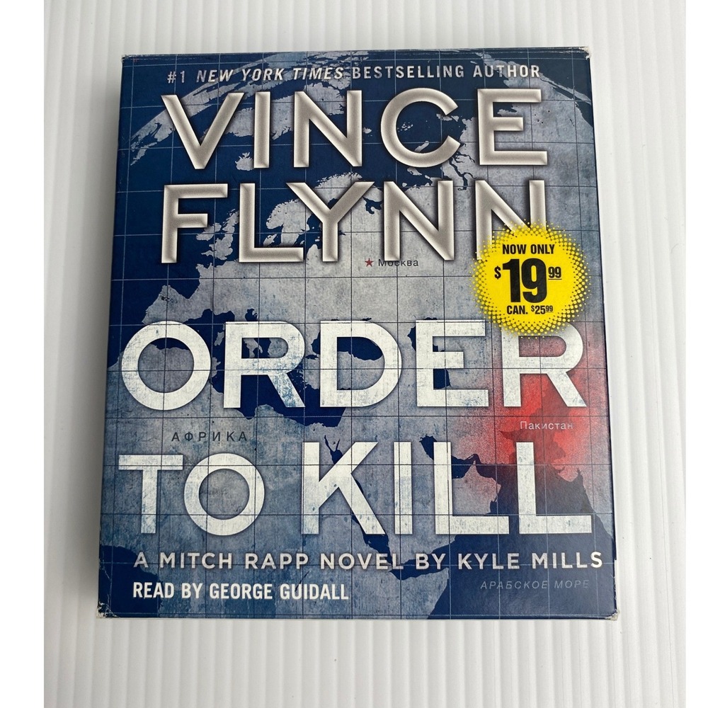 Vince Flynn Kyle Mills Order to Kill Mitch Rapp Novel Unabridged Audiobook 9 CDs